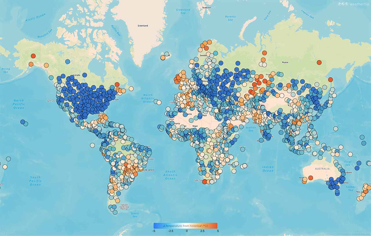 Example weatherflip map